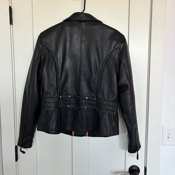 First Classics Leather Women's Black Leather Motorcycle Jacket Insulated Size L - Picture 5 of 15